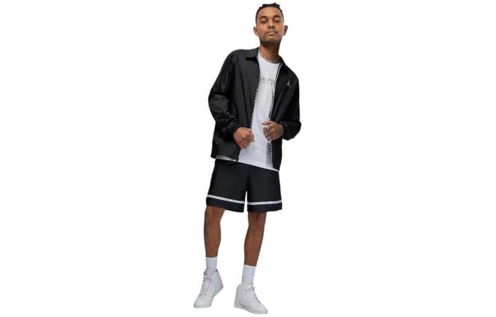 Jordan Jordan Jackets Men's Black Lapel Moderate Other