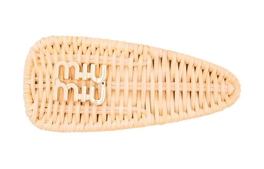 MIU MIU Hair Clips Women's Yellow