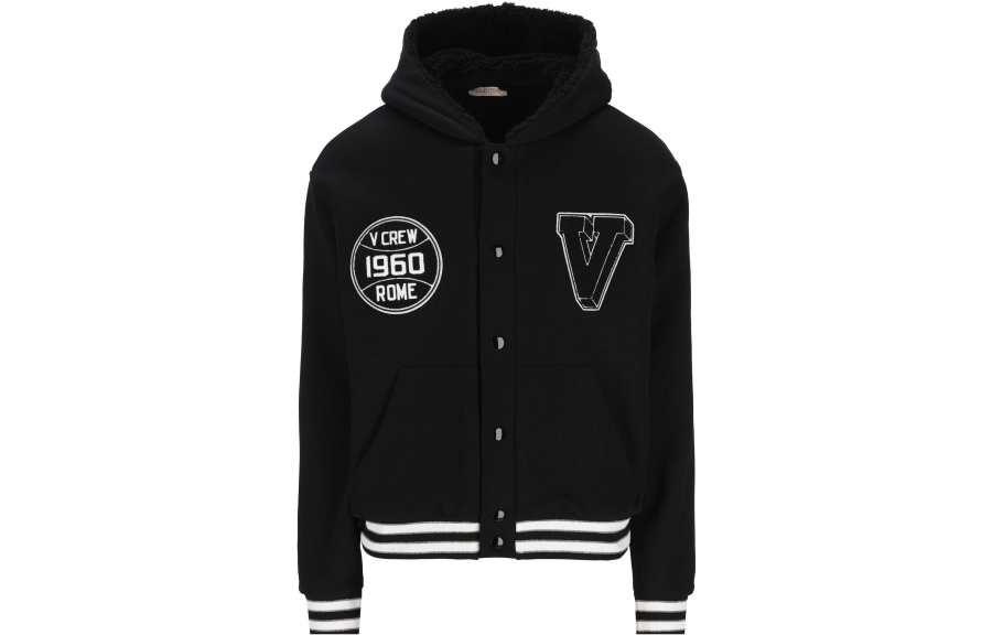 Valentino Buttoned Long Sleeved Hoodie