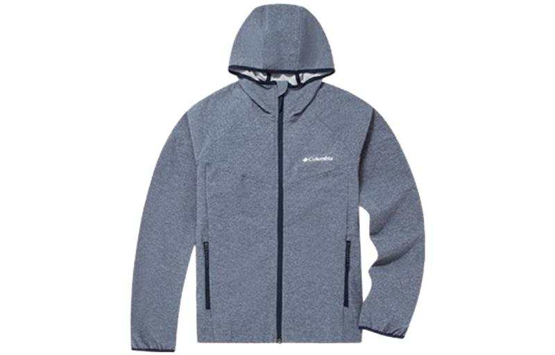 Columbia Jackets Men's Blue Hooded Moderate Other