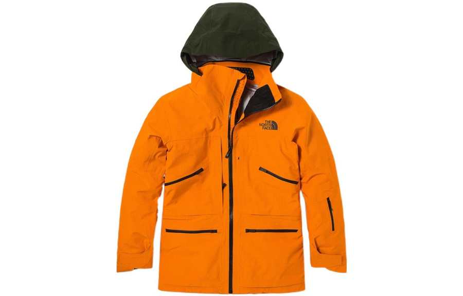 THE NORTH FACE Outdoor Hiking Waterproof And Breathable Windbreaker Jacket Men's Orange