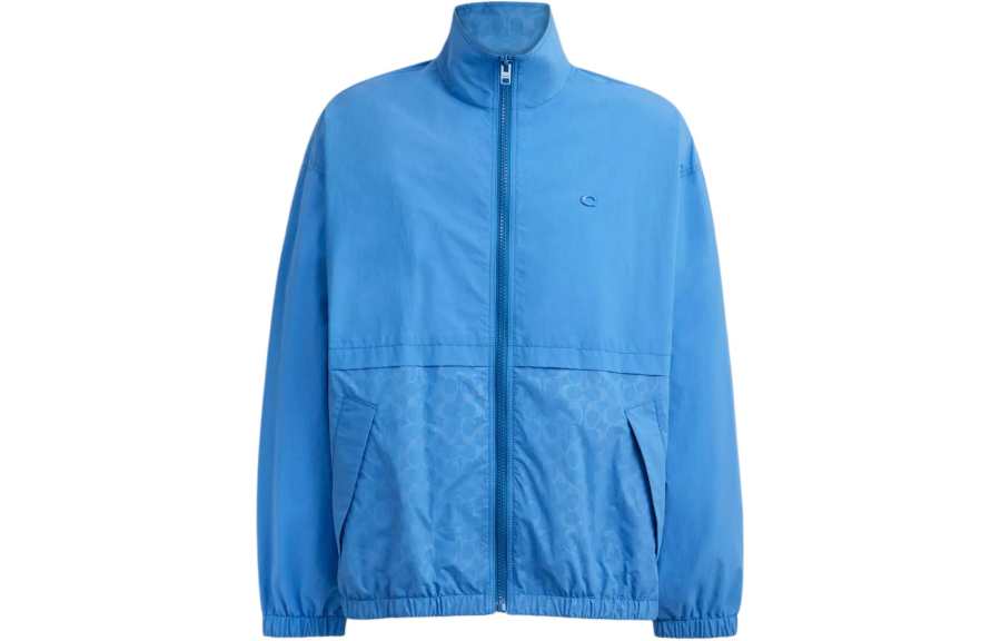 COACH COACH Windbreaker Jackets & Coats Men's Blue