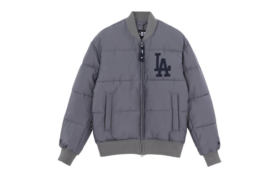 New Era New Era Puffer Jacket Unisex Gray