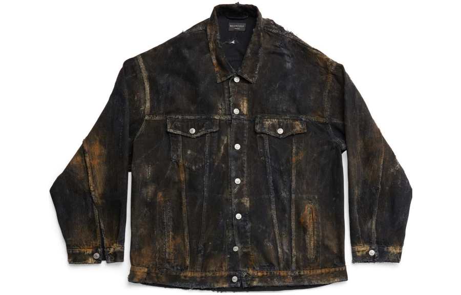 Balenciaga Balenciaga distressed denim jacket
