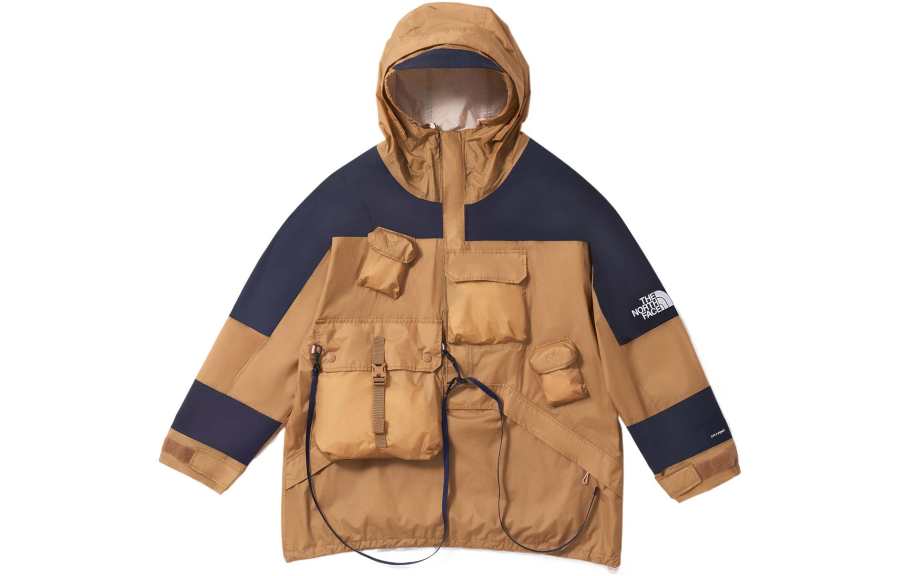 THE NORTH FACE SS22 Waterproof, Windproof, And Breathable Windbreaker Jacket Men's Brown