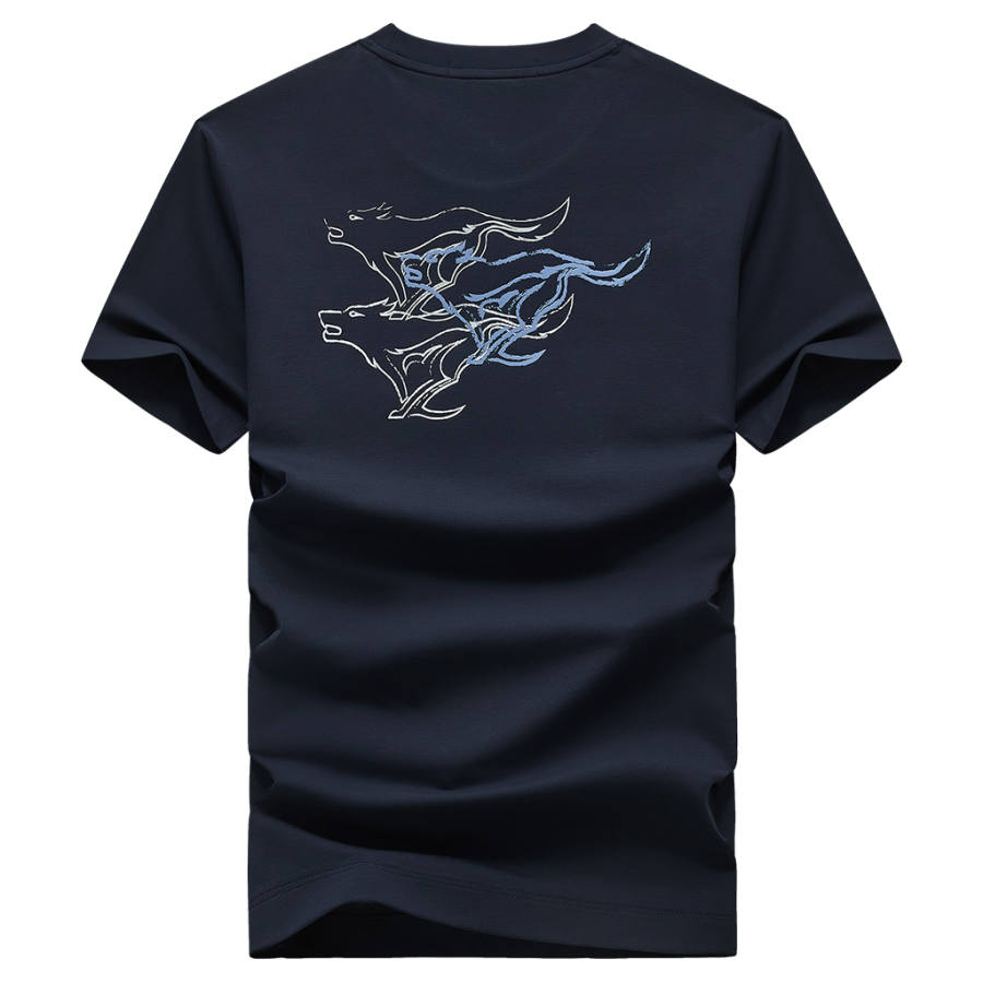 SEPTWOLVES T Shirts Unisex Crew Neck Moderate Straight Fit