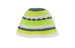 GANNI Cotton Bucket Hats Unisex Green