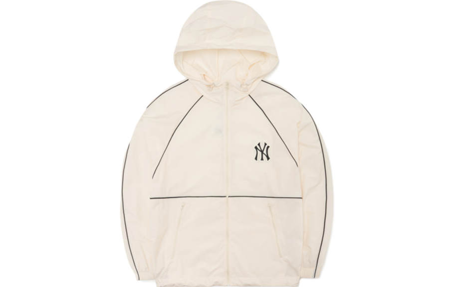 MLB MLB Windproof Windbreaker Jacket Unisex Cream