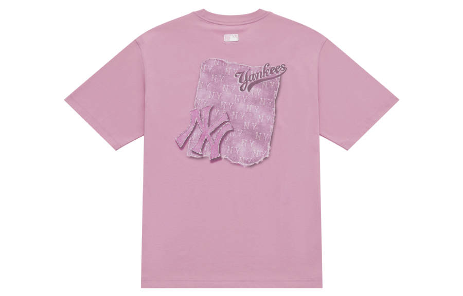 MLB MONOGRAM SS25 T Shirt Unisex All Over Print Pink