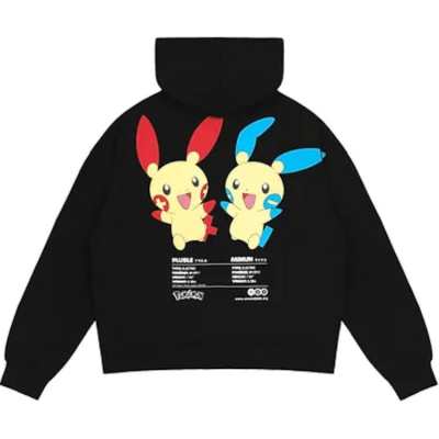 Vandy The Pink Pokemon X Vandy The Pink Plusle Minun Hoodie