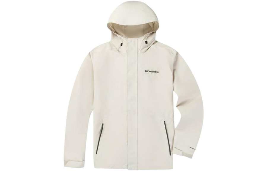 Columbia CAM HEIGHTS 2 Waterproof And Windproof To Keep Warm Windbreaker Jacket Unisex Ecru