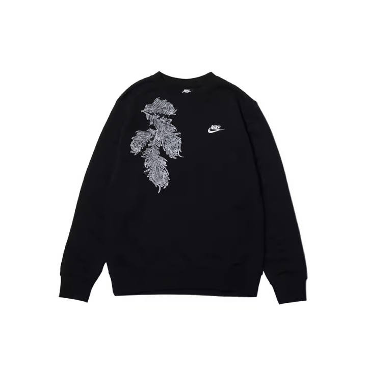 Nike Nike Sweatshirts Men's Black Crew Neck Moderate Regular