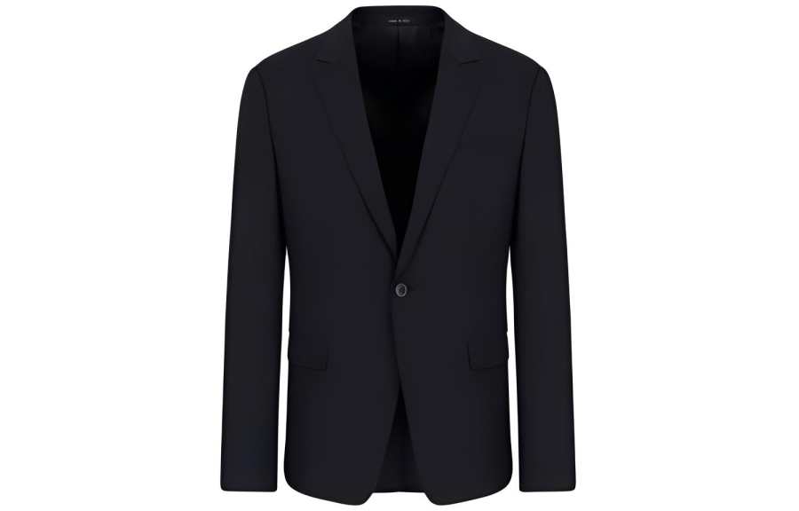 Emporio Armani Single-breasted virgin-wool jacket