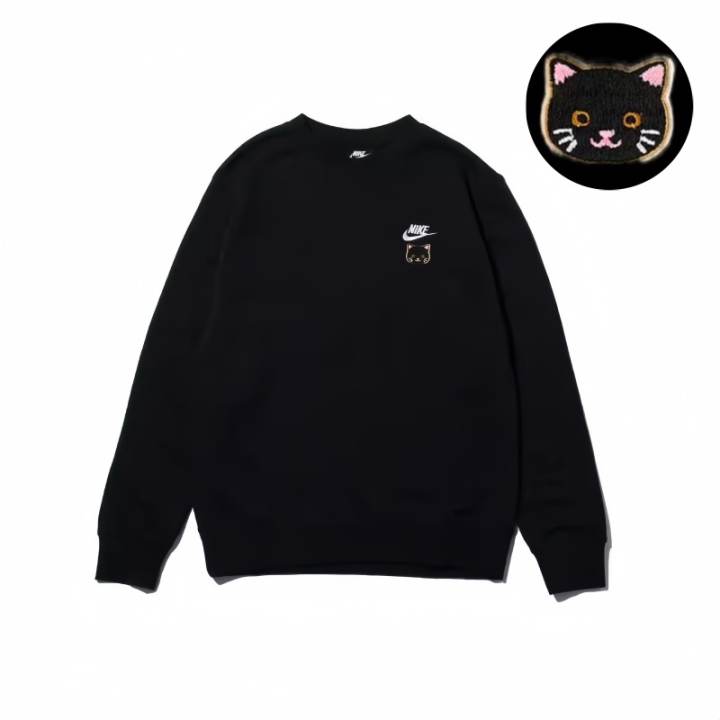 Nike Nike Sweatshirts Unisex Black Crew Neck Moderate Regular