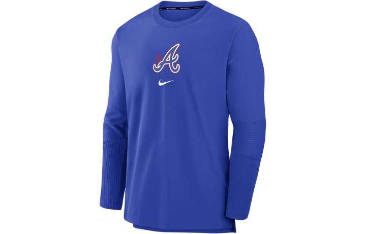 Nike Nike Atlanta Braves Authentic Collection City Connect Player Men's Nike Dri FIT Mlb Pullover Jacket