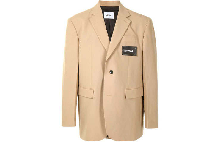 WE11DONE WE11DONE Business Suits Men's Camel Suit Collar Moderate Other
