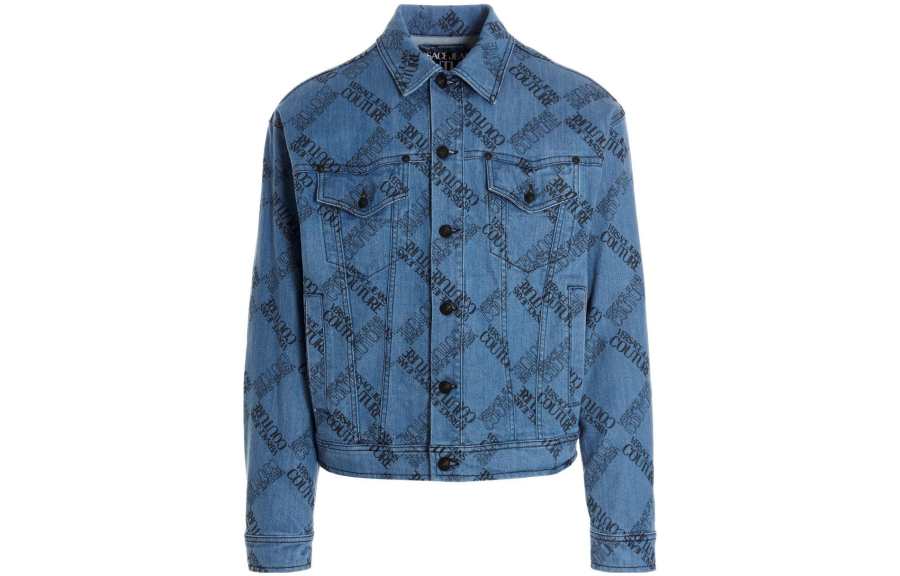 VERSACE JEANS COUTURE FW22 Denim Jacket Men's Blue