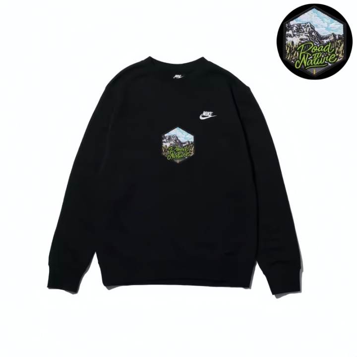 Nike Nike Sweatshirts Unisex Black Crew Neck Moderate Regular