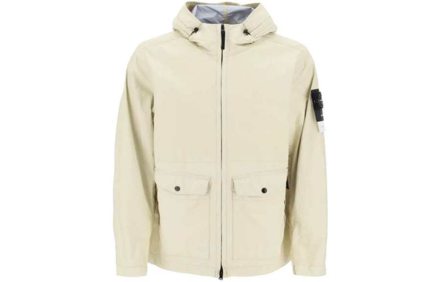 STONE ISLAND Jackets & Coats Men's Ecru