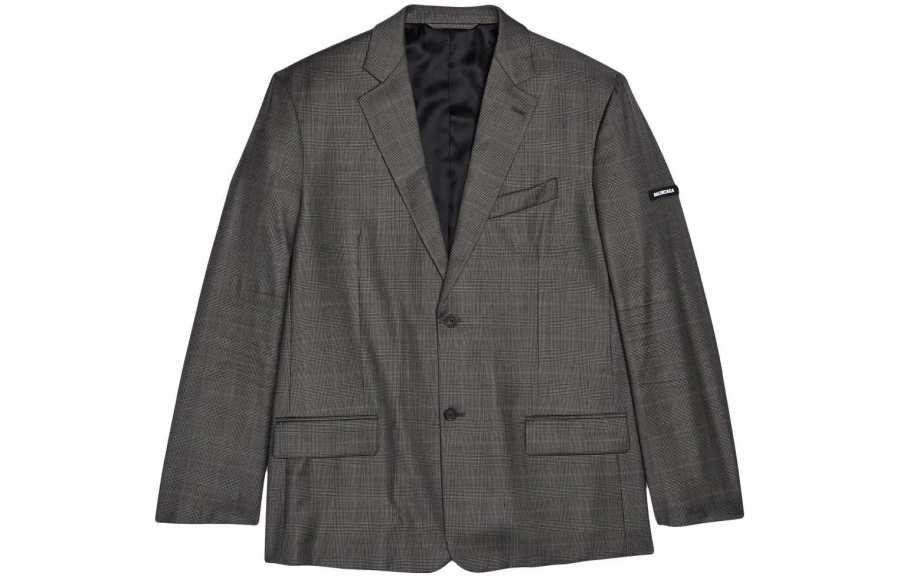 Balenciaga 【Previous Season】washed-effect single-breasted blazer