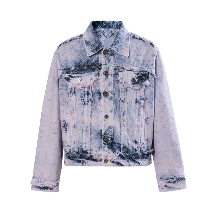 LOUIS VUITTON LOUIS VUITTON SS23 Denim Jacket Men's Light Purple
