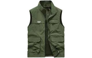 JEEP SPIRIT Vests Men's Stand Collar Other