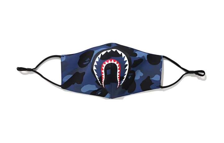 A BATHING APE Bape Half Camo Shark Mask