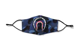 A BATHING APE Bape Half Camo Shark Mask