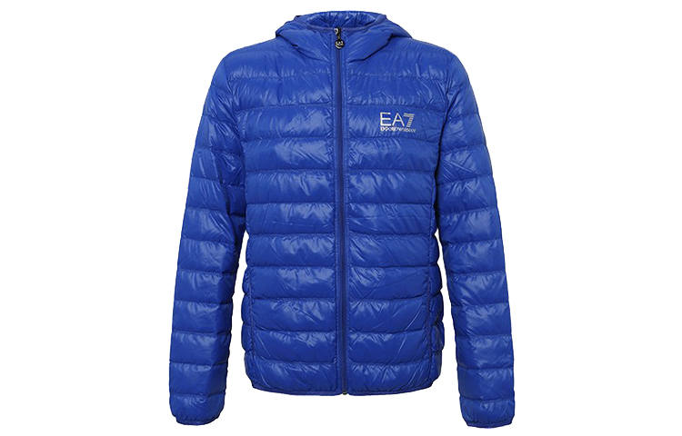 EMPORIO ARMANI EA7 Down Jacket Winter Men's Blue