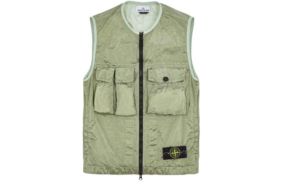 STONE ISLAND SS23 Vest Unisex Green