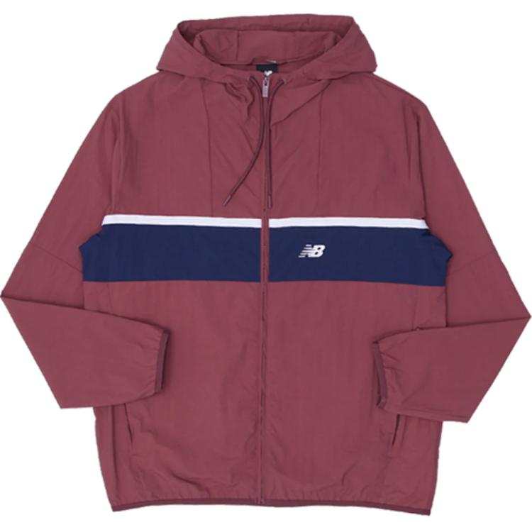 New Balance New Balance Jackets Men's Washed Burgundy Hooded Moderate Other