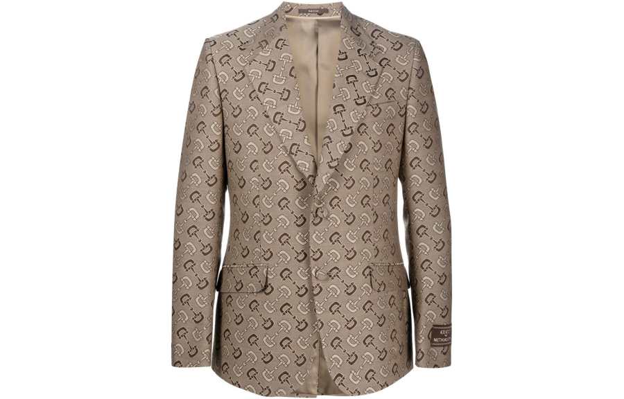 GUCCI SS23 Business Suit Coat Men's Light Brown