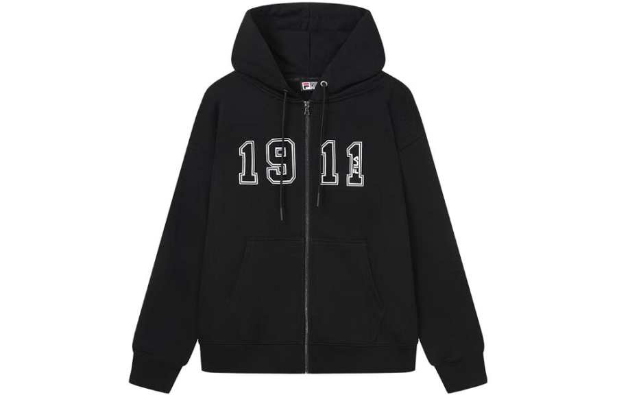FILA Jackets Unisex Jet Black Hooded Moderate Other