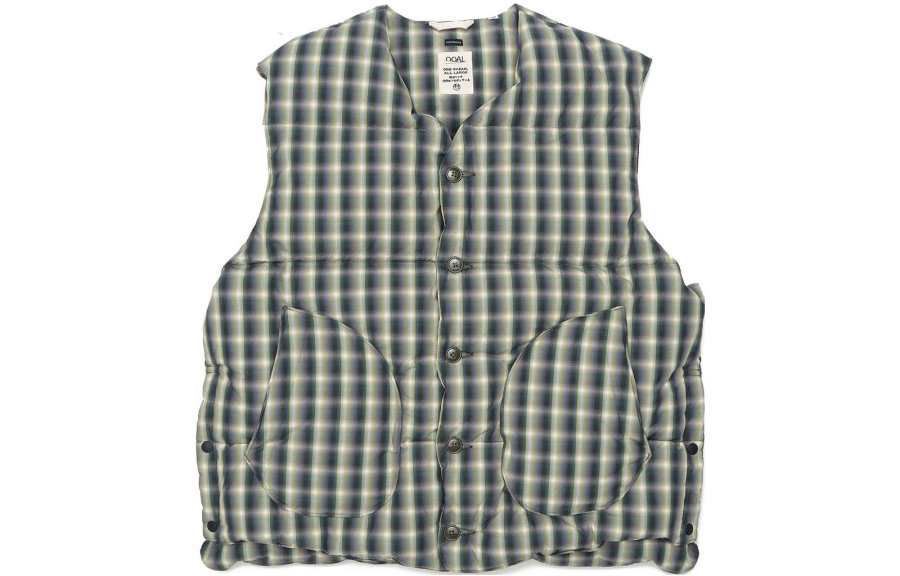 Nanamica Vests Men's Green V Neck Moderate Other