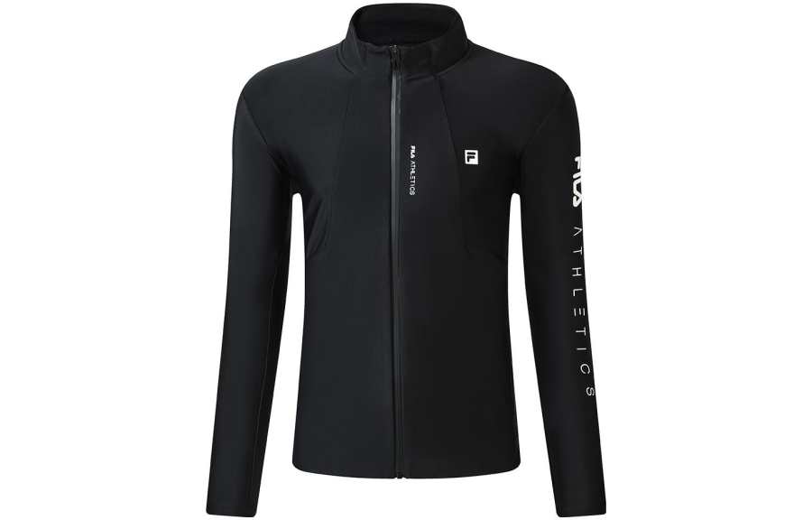 FILA Jackets Men's Pitch Black Stand Collar Moderate Other