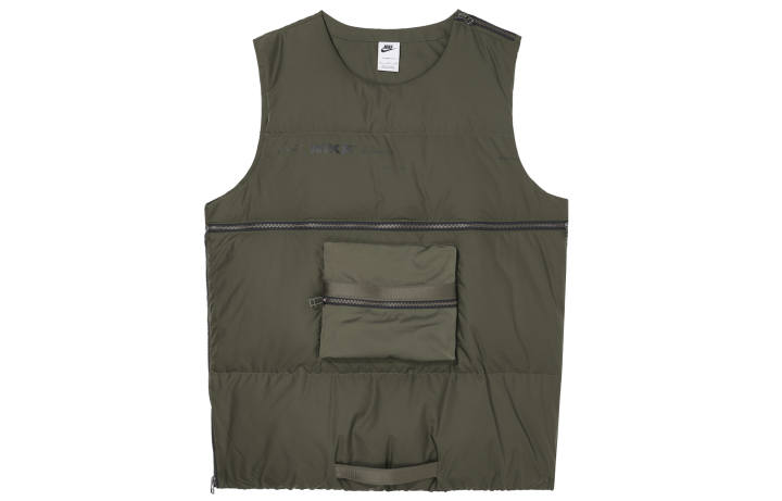 Nike Nike Vests Men's Green Crew Neck Moderate Workwear