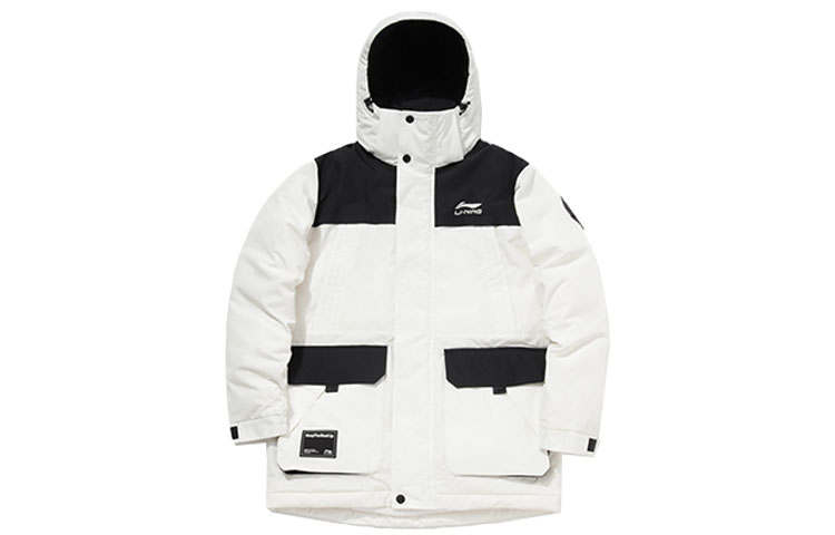 Li-Ning Li Ning Down Jackets Men's White Stand Collar Thickened Other