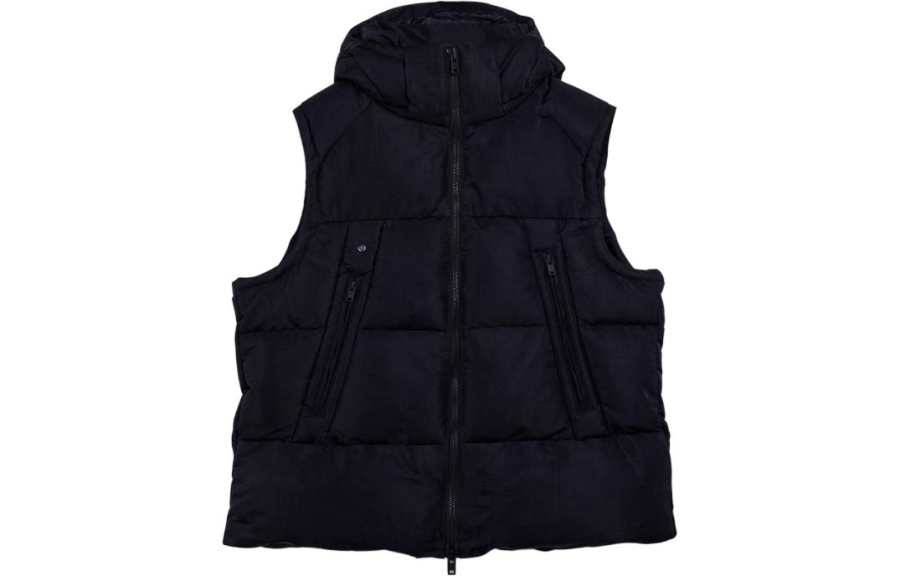 Y-3 Graphic-Printed Hooded Padded Gilet