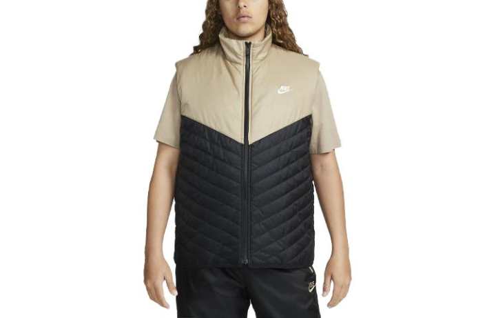 Nike Nike Vests Men's Khaki Stand Collar Moderate Workwear
