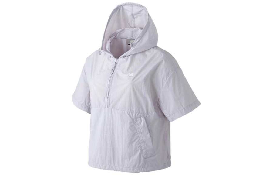 New Balance New Balance Jackets Men's Ecru Hooded Moderate Other
