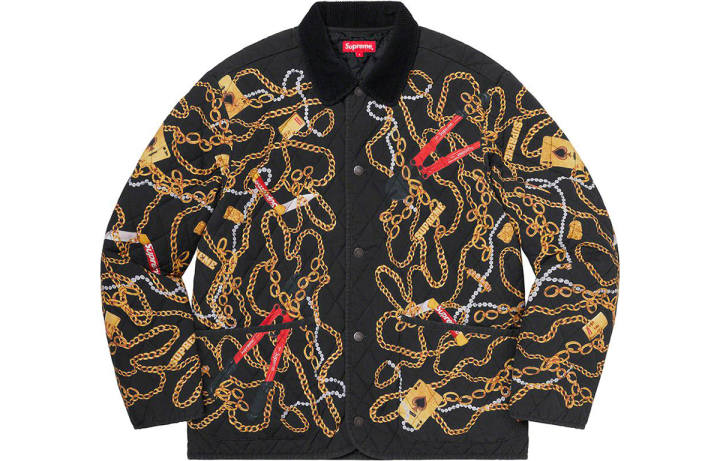Supreme Supreme Chains Quilted Jacket