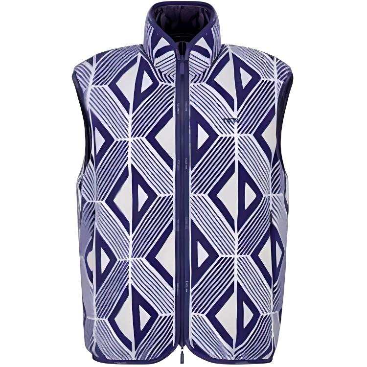 DIOR DIOR Vests Men's Blue Stand Collar Moderate Other
