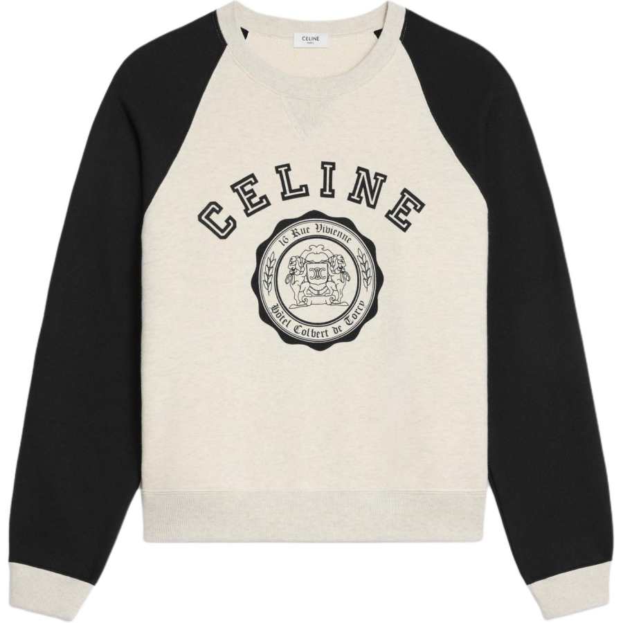 CELINE Blason Loose Sweatshirt In Cotton Fleece