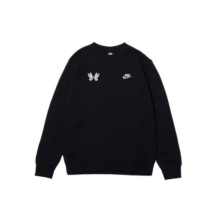 Nike Nike Sweatshirts Men's Black Crew Neck Moderate Regular