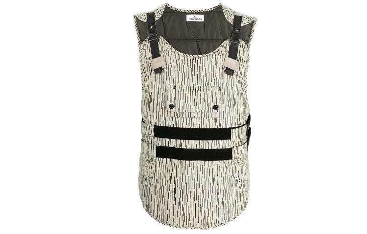 STONE ISLAND FW21 Vest Men's Ecru