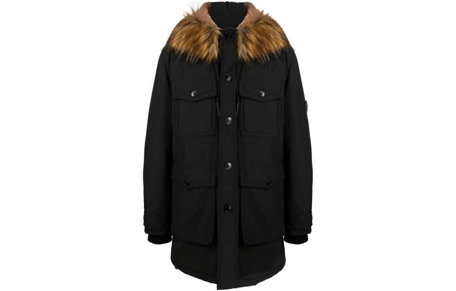 DIESEL Faux fur Trimmed Hooded Parka