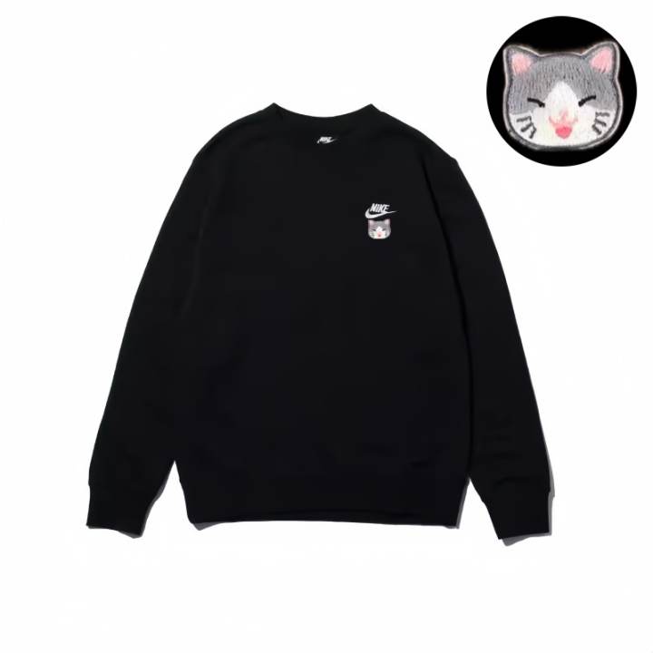 Nike Nike Sweatshirts Unisex Black Crew Neck Moderate Regular