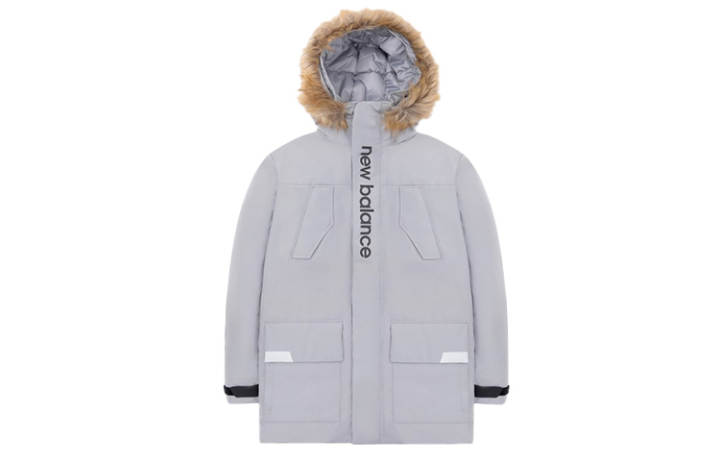 New Balance New Balance Down Jackets Men's Gray Hooded Moderate Other