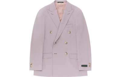 AIME LEON DORE Business Suits Unisex Pink Suit Collar Moderate Business Suit