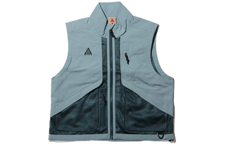 Nike Nike ACG Vests Unisex Dark Jungle Green Stand Collar Moderate Workwear